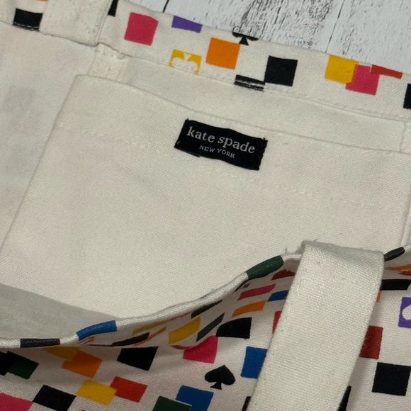Kate Spade Colorful Square Pattern Tote - Picture 2 of 5